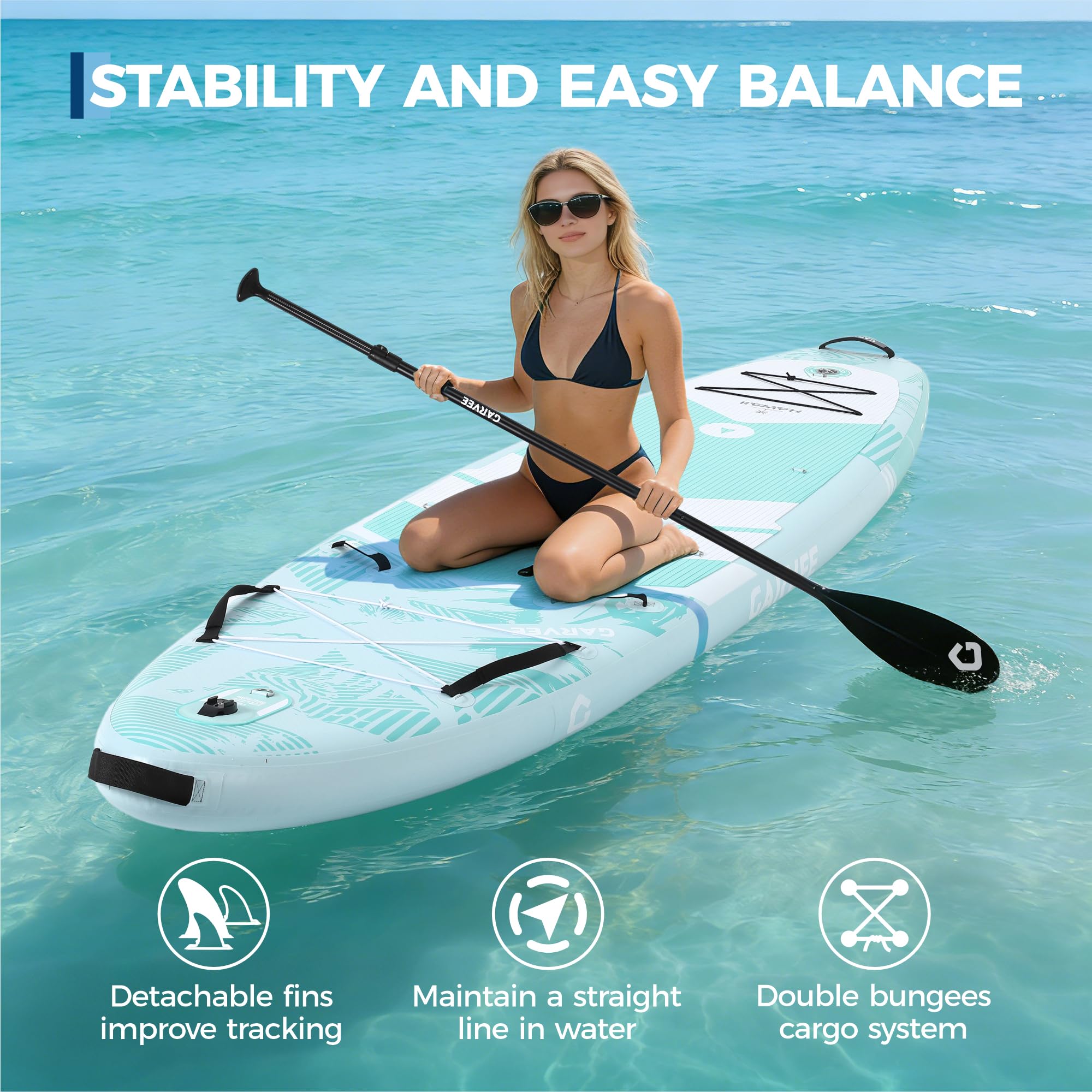Inflatable Upright Paddle Boar - Aquatic Sports ulasan dan harga