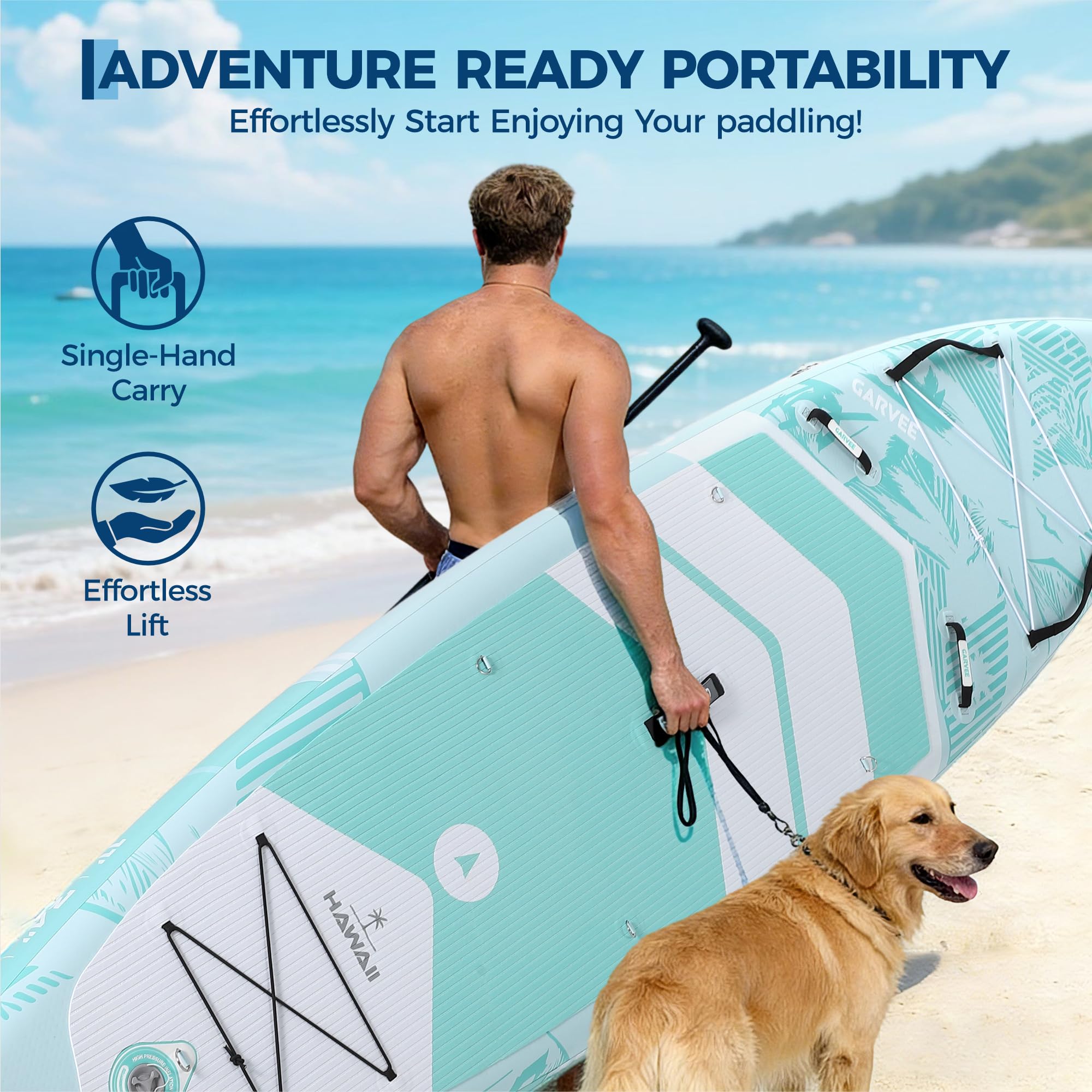 Inflatable Upright Paddle Boar - Aquatic Sports ulasan dan harga