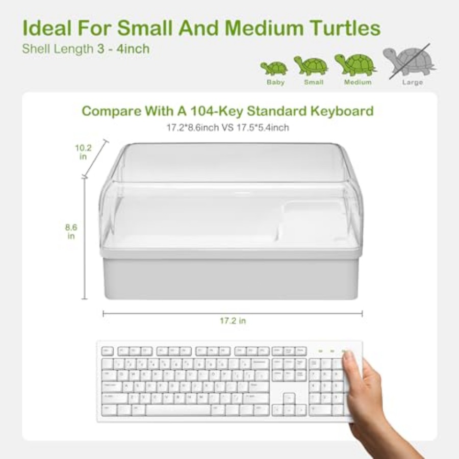 Turtle Tank Acrylic Habitat Ki - Aquatic Zone ulasan dan harga