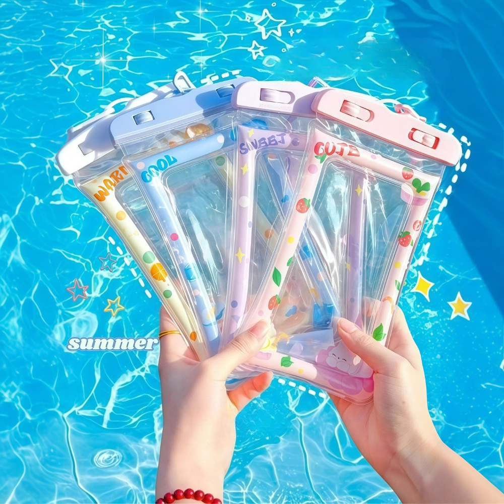 1pc Waterproof Cartoon Phone C - Aquatic Sports ulasan dan harga